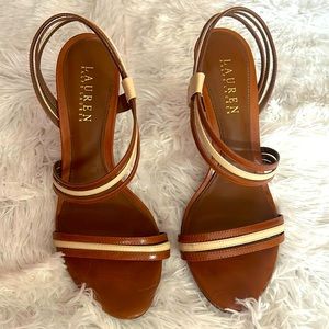 Brown and Cream heel